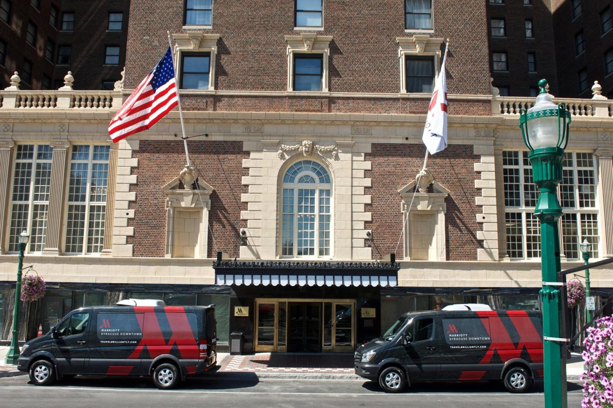 Marriott Syracuse Downtown Hotell Exteriör bild